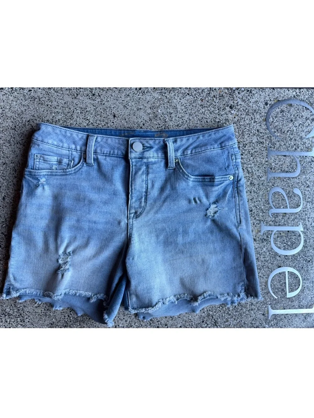 7 SEVEN FOR ALL MANKIND | 8 | Weekend Short Blue Denim The Straight Cutoff Denim